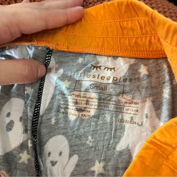 Little Sleepies Friendly Ghosts Halloween Womens Pajama Pant Small Black - Picture 5 of 6